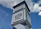 Верстовой столб. Фото пресс-службы правительства Иркутской области