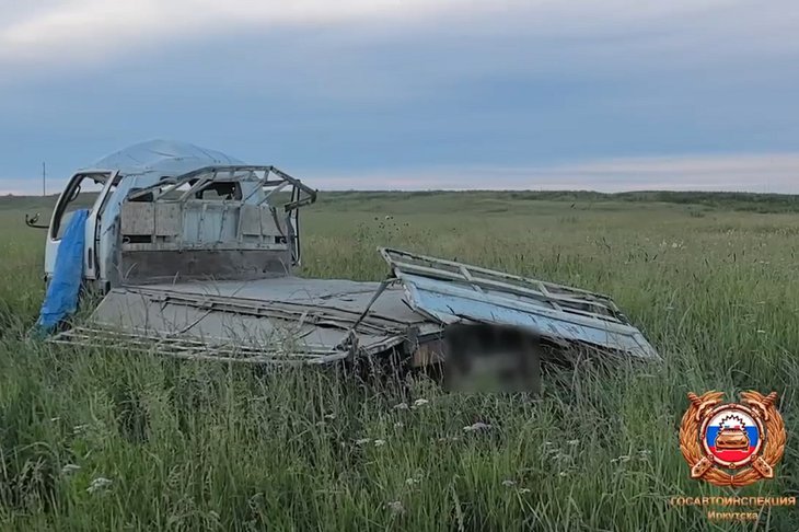 Авария с гибелью водителя грузовика. Видео Госавтоинспекции по Иркутской области