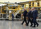 Владимир Путин на Иркутском авиазаводе. Фото пресс-службы правительства Иркутской области