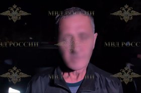 Задержанный мужчина. Скриншот видео пресс-службы ГУ МВД России по Иркутской области