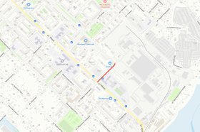 Место ремонта. Схема сделана в Яндекс. Конструктор карт