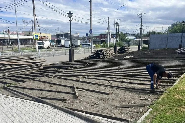 Благоустройство. Фото пресс-службы мэрии Иркутска
