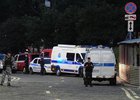 Территория у ресторана после взрыва. Фото национального антитеррористического комитета