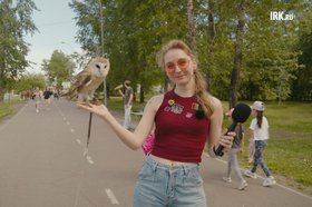 Девушка с совой. Фото Алексея Литвинцева, IRK.ru