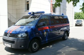 Автомобиль следователей. Фото СУ СК России по Иркутской области