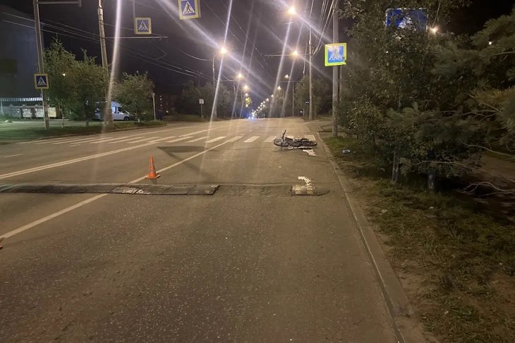 ДТП с мотоциклом. Фото Госавтоинспекции Иркутска
