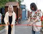 Инга Корочкина и Елена Полетаева перерезали ленточку на торжественном открытии проекта
