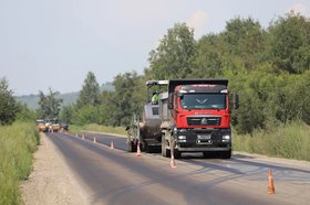 Ремонт дороги. Фото пресс-службы администрации Иркутска