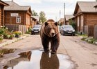 Медведь. Фото сгенерировано с помощью нейросети GigaChat