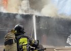 Пожар. Скриншот видео пресс-службы ГУ МЧС по региону