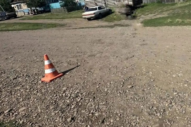 Место ДТП. Фото пресс-службы Госавтоинспекции Иркутской области