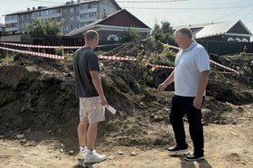 Работы в округе № 26. Фото пресс-службы думы Иркутска