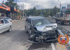 ДТП в Университетском. Скриншот видео Госавтоинспекции Иркутска