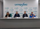 Участники пресс-конференции. Фото Никиты Грабовецкого, IRK.ru