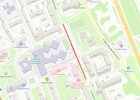 Ограничение движения. Скриншот с конструктора «Яндекс. Карты»