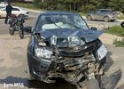 Автомобиль после ДТП. Фото пресс-службы ГУ МВД России по Иркутской области