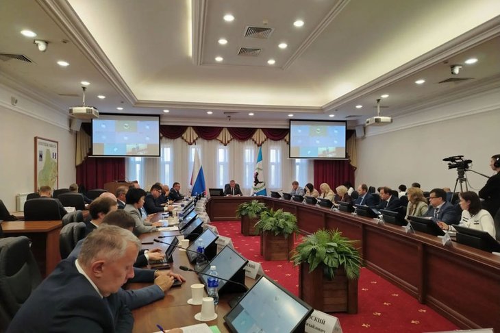 Заседание. Фото пресс-службы правительства Иркутской области