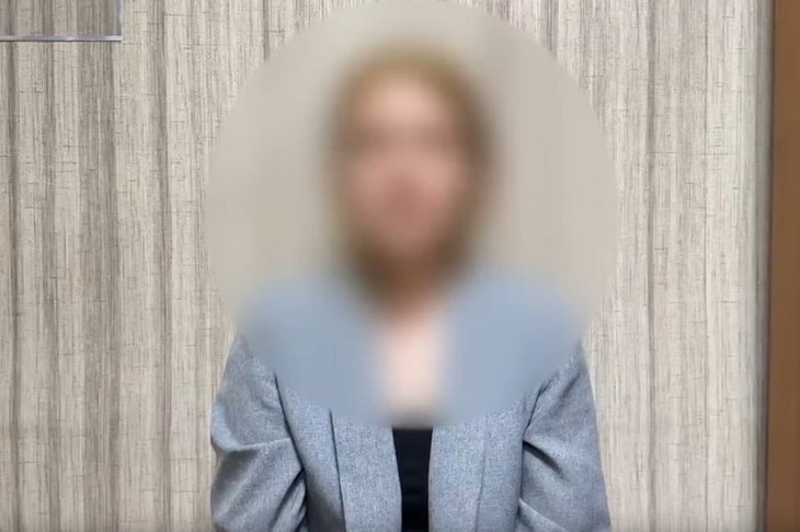 Задержанная. Скриншот видео пресс-службы ГУ МВД России по Иркутской области