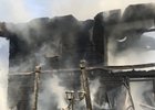 Сгоревший дом. Фото ГУ МЧС России по Иркутской области