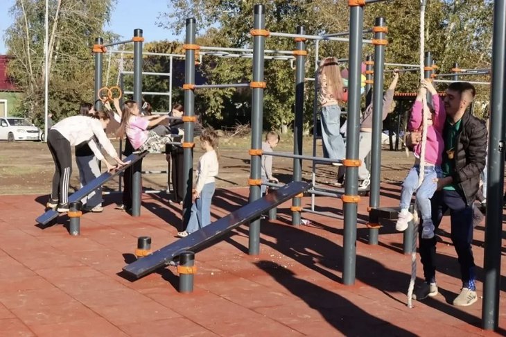 Спортплощадка. Фото пресс-службы администрации Братска