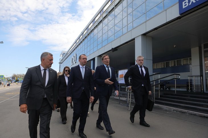 Визит замминистра транспорта РФ Владимира Потешкина в Иркутск. Фото газеты «Областная»