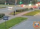 Момент ДТП. Скриншот видео пресс-службы ГУ МВД России по Иркутской области