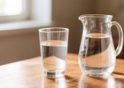 Стакан воды и графин. Изображение сгенерировано с помощью нейросети «ГигаЧат»