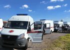 Автомобили скорой. Фото пресс-службы правительства Иркутской области