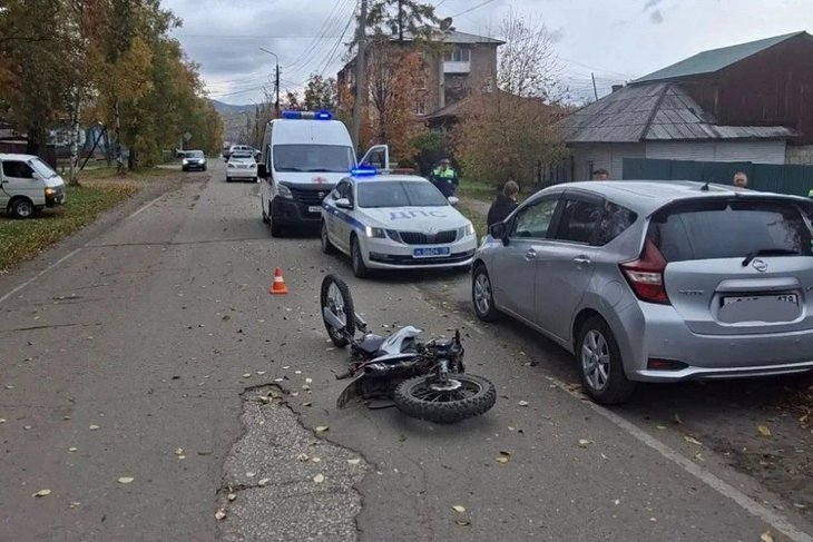 Мотоцикл. Фото Госавтоинспекции Иркутской области