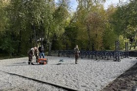 Обустройство сцены. Фото пресс-службы администрации Иркутска