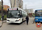 Автобус нарушителя. Скриншот видео Госавтоинспекции Иркутска