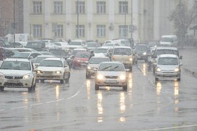 Мокрый снег в Иркутске. Фото Ильи Татарникова из архива IRK.ru