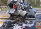 Автомобиль после ДТП. Скриншот видео пресс-службы Госавтоинспекции Иркутской области