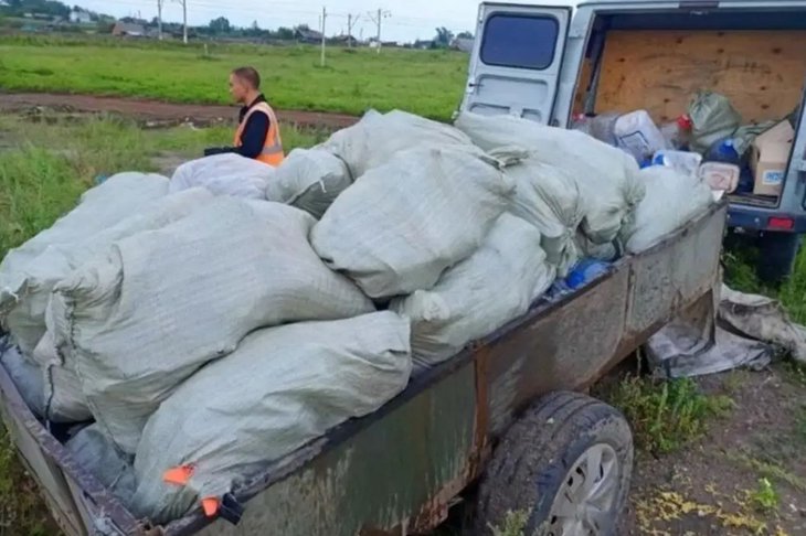 Ликвидация отходов. Фото Байкальской межрегиональной природоохранной прокуратуры