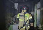 Пожар в квартире. Фото пресс-службы ГУ МЧС России по Иркутской области