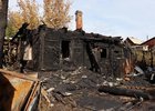 Сгоревший дом. Фото ГУ МВД России по Иркутской области