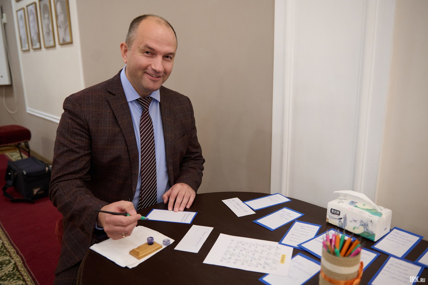 Желающие могли принять участие в мастер-классе по каллиграфии.