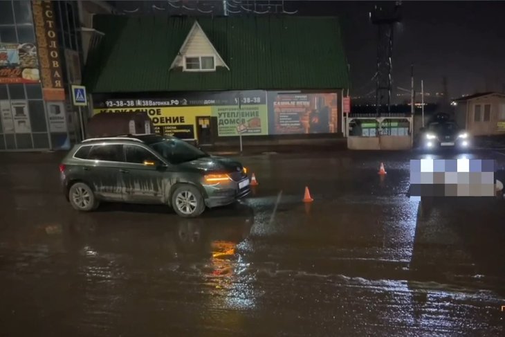 ДТП. Скриншот видео Госавтоинспекции города