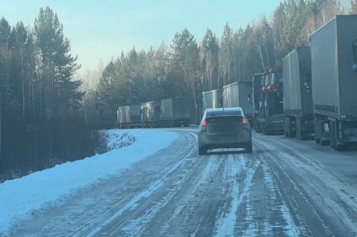 Дорога в Нижнеудинском районе. Фото очевидцев