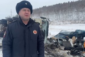 ДТП. Скриншот видео Госавтоинспекции региона