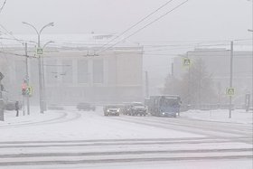 Снегопад в Иркутске. Фото IRK.ru