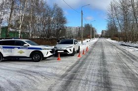 Место ДТП. Фото пресс-службы Госавтоинспекции Иркутской области