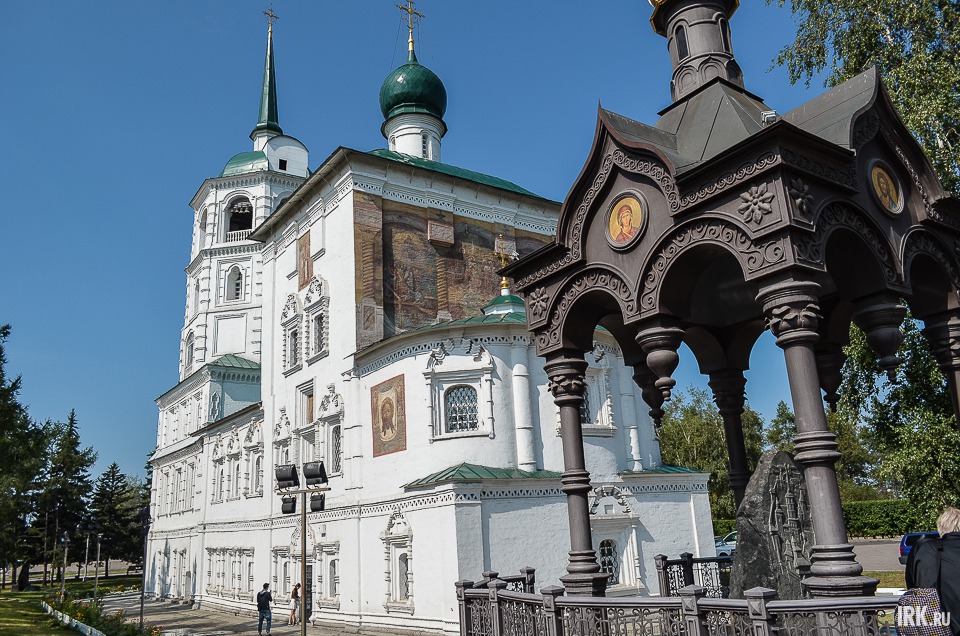 Храм Спаса нерукотворного образа находится в самом сердце города: там, где был основан иркутский острог.