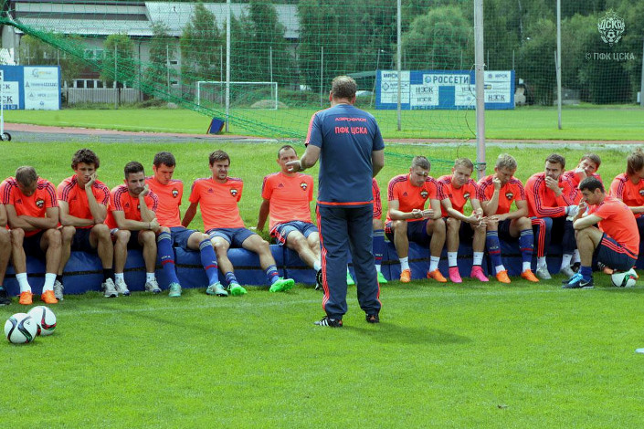 На тренировке ЦСКА. Фото pfc-cska.com