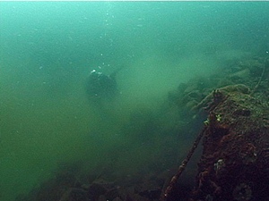 Подводный сброс сточных вод БЦБК. Фото с сайта «Гринпис Россия»