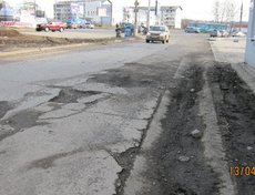 В районе рынка «Южный».  Фото Вадима Глотова