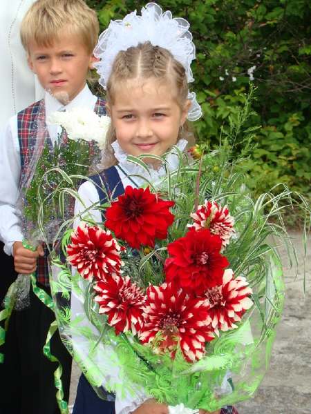 Катя Кравченко, была выбрана для того чтобы звонить в колокольчик на торжественной линейке 1 сентября