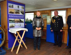 Дочь капитана ледокола «Ангара» 1942—1945 годов Валентина Лазо.