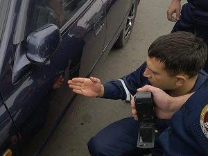 Машина подозреваемого. Фото пресс-службы ГУ МВД России по Иркутской области