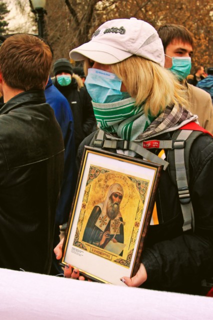 Возле памятника Александру Третьему. 4 ноября